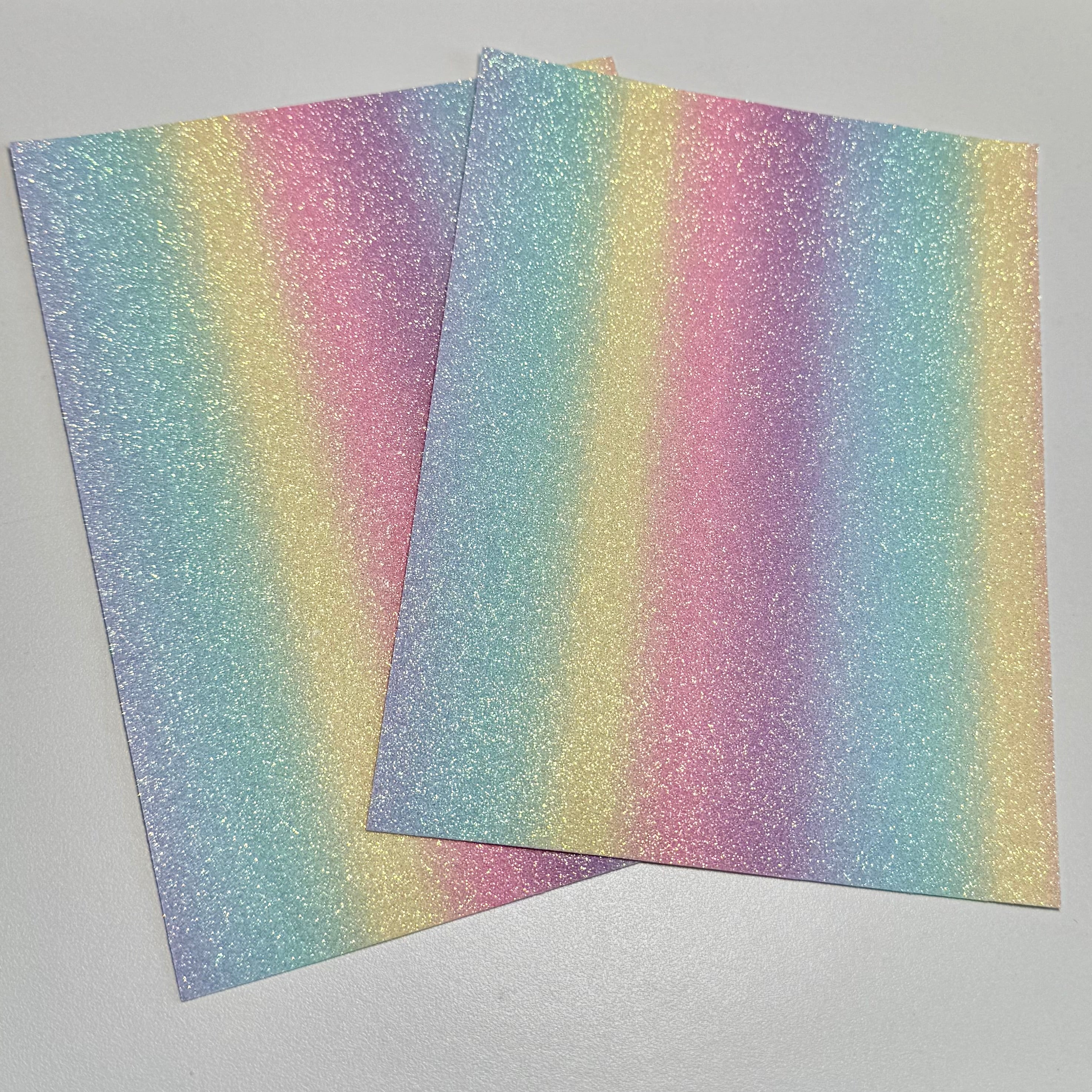 Rainbow Gradient Glitter Mat for Fuse Beads –  Ironing Sheet for Pixel Art & DIY Crafts (15x20cm)