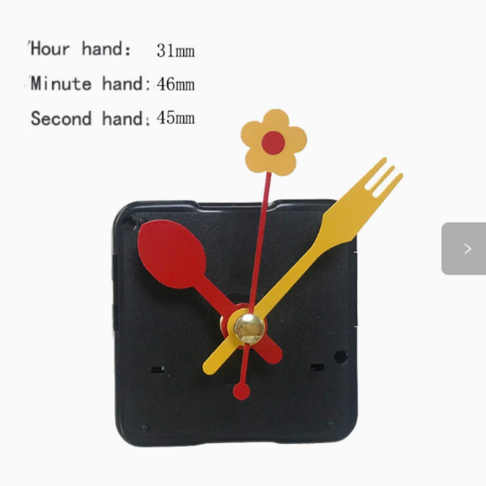 Silent DIY Clock Movement Kit with Integrated Hanger – Short Shaft (13mm) for Custom Clock Making