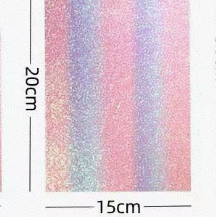 Rainbow Gradient Glitter Mat for Fuse Beads –  Ironing Sheet for Pixel Art & DIY Crafts (15x20cm)