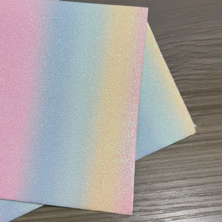 Rainbow Gradient Glitter Mat for Fuse Beads –  Ironing Sheet for Pixel Art & DIY Crafts (15x20cm)