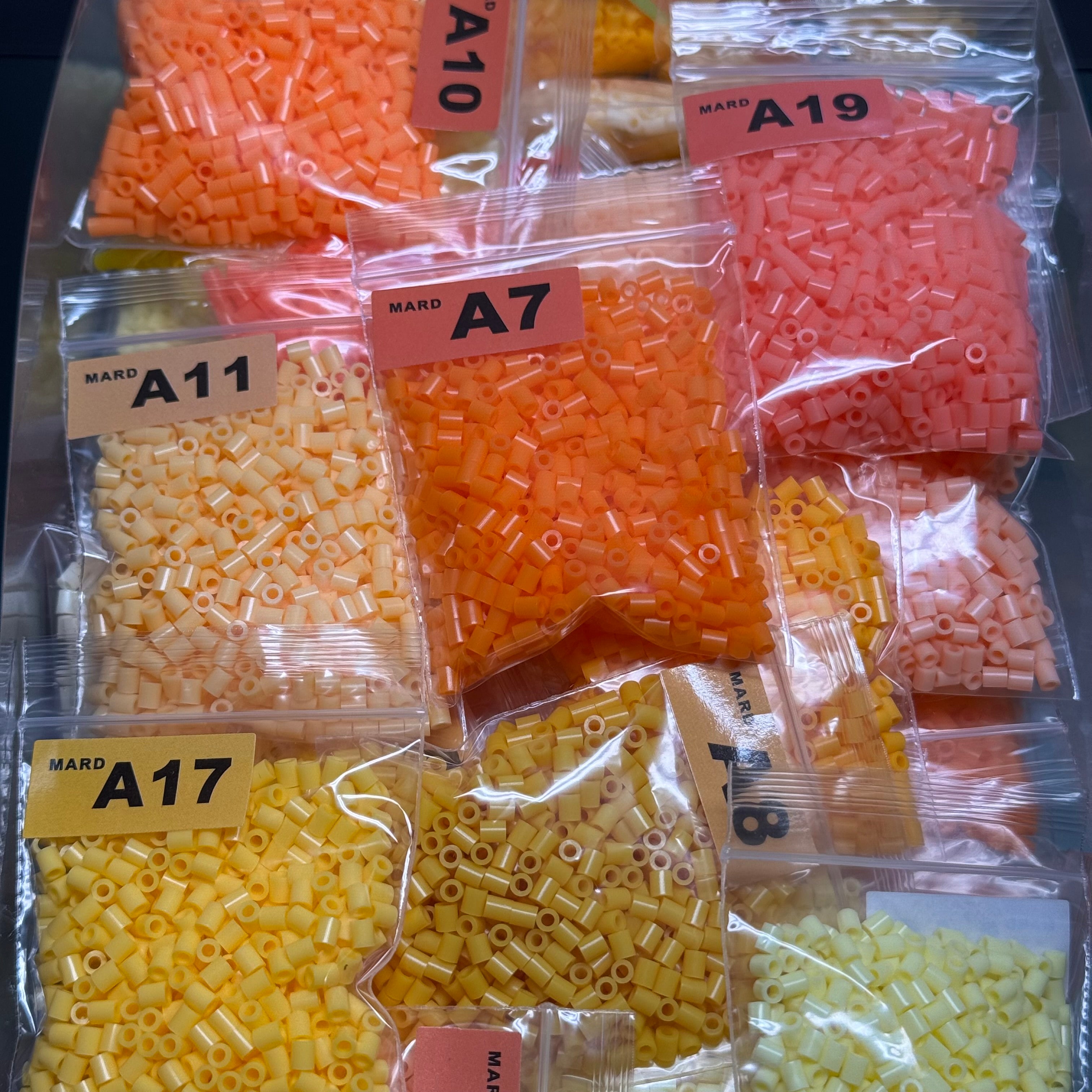 Yellow & Orange Series - 2.6mm Mini Fuse Beads Refill